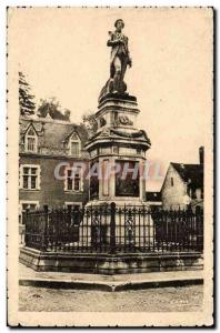 Old Postcard Auxonne Statue Napoleon 1st