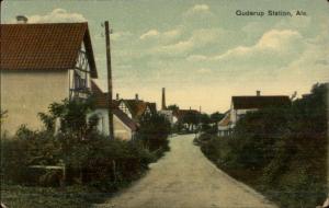 Guderup Station, Als Denmark c1910 Postcard