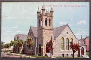 Vintage Postcard 1907-1915 Olivert Presbyterian Church, U.S. 278 Easton PA