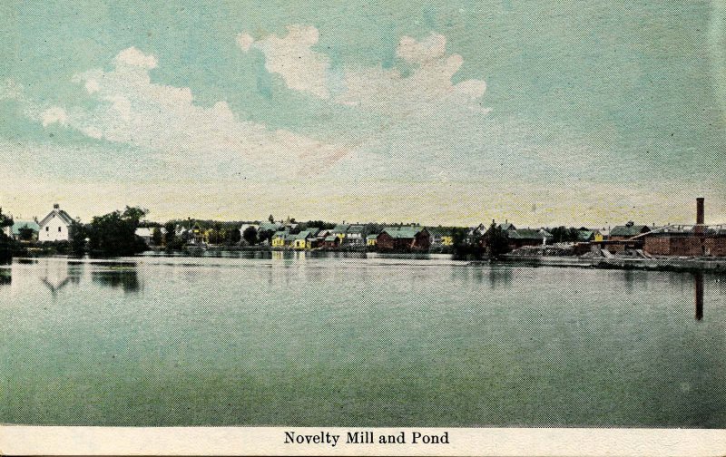 ME - Pittsfield. The Novelty Mill and Pond