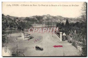 Postcard Old Lyon Park Entree The Bridge on the Loop and the Coteau St Clair