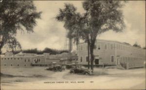 Milo ME American Thread Co Mill 1940s Postcard