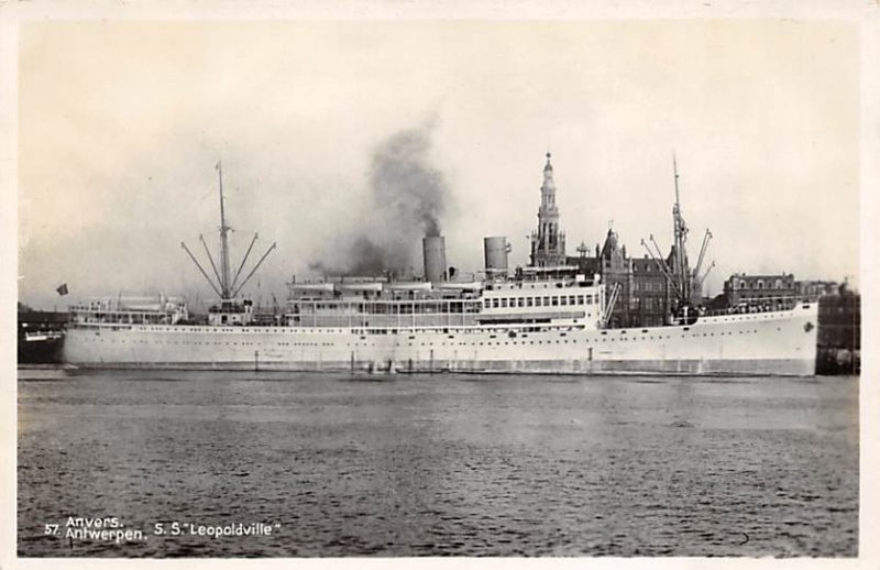 SS Leopoldville Compagnie Maritime Belge Ship Unused 