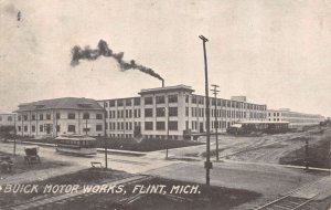 Flint Michigan Buick Motor Works, B/W Photo Print Vintage Postcard U14228