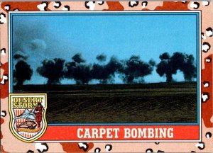 Military 1991 Topps Dessert Storm Card Carpet Bombing sk21303