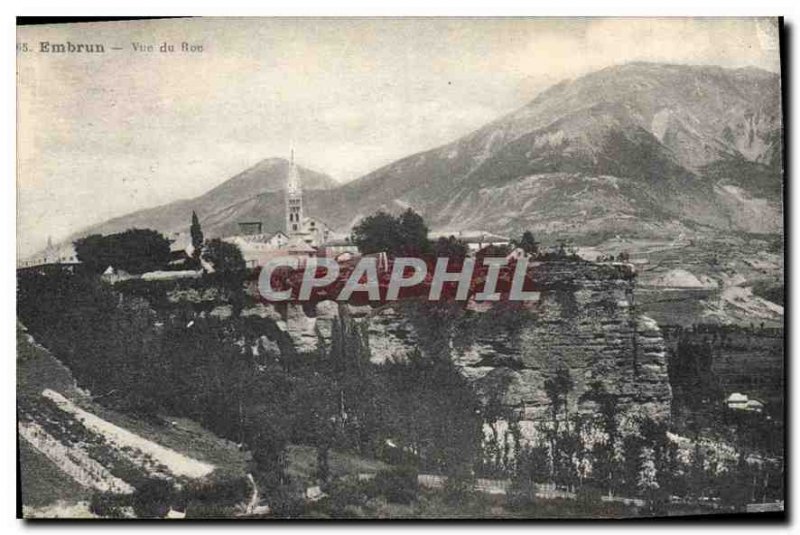 Old Postcard View of Embrun rock