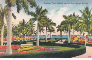 Florida Miami Bayfront Park Looking Towards Bay