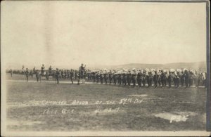 WWI US 89th Division Review by General Pershing Trier Germany 1919 RPPC #3