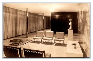 RPPC Tugendhat House Living Room MOMA Museum of Modern Art NYC UNP Postcard I21