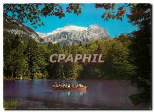 Postcard Modern Kahnfahrt auf dem Blausee