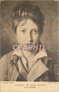 Old Postcard Museum of Aix portrait of young boy david j l