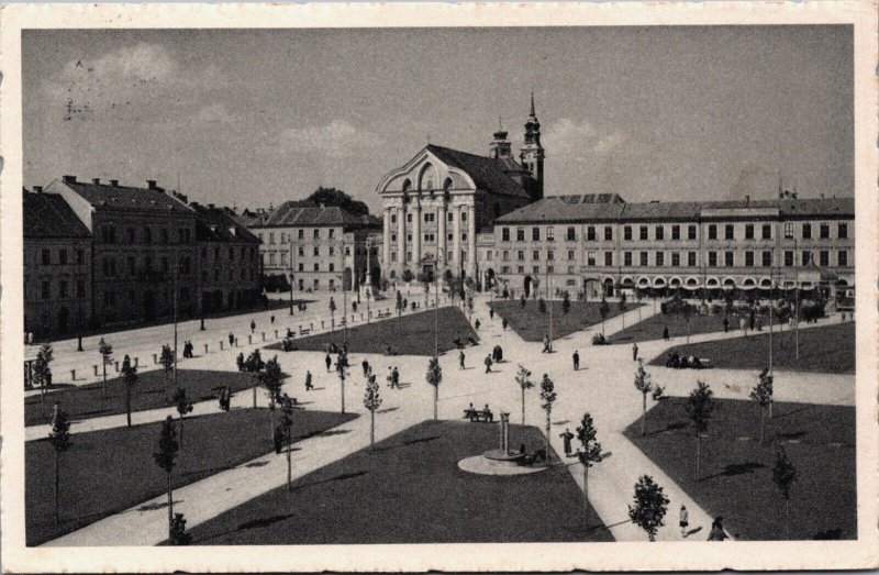 Slovenia Ljubljana Ursuline Church of the Holy Trinity Vintage Postcard C137