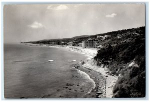 Varna Bulgaria Postcard Golden Sands Maritime Landscape 1961 Vintage RPPC Photo