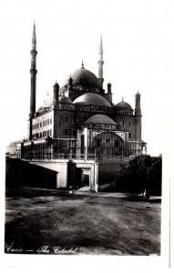 The Cathedral Cairo Egypt Real Photo Postcard