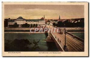 Postcard Old Molheim Schlossbrucke und Badeanstalt