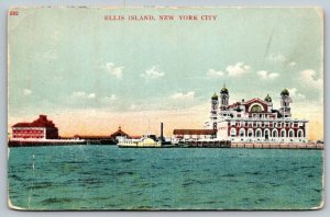 1907  Ellis Island  New York City  Postcard