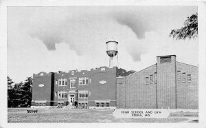 J3/ Edina Missouri Postcard c1950s High School and Gym 62