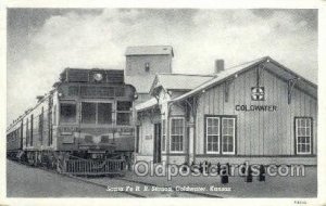 Santa Fe RR Station, Coldwater, KS, Kansas, USA Train Railroad Station Depot ...