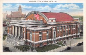 Dayton Ohio 1920-30s Postcard Memorial Hall