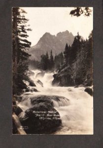 MT Rainbow Falls Tee O Bar Ranch Alpine Montana RPPC Real Photo Postcard