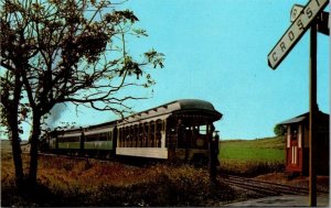 Vintage Railroad Train Locomotive Postcard - The Strasburg Rail Road