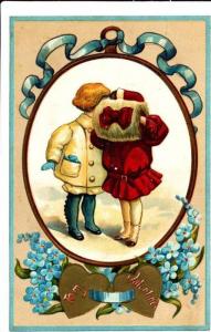 Kissing Behind Muff To My Valentine