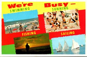 Rhode Island Watch Hill We're Busy Swimming Sunning Fishing and Sailing