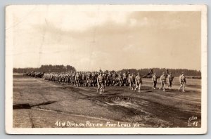 RPPC Fort Lewis WA 41st Division Ellis Photo Private Ivan Duvall Postcard J23
