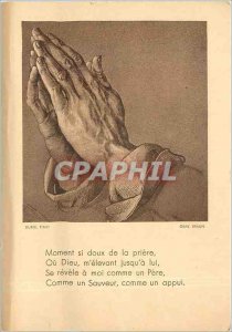 Old Postcard Grav Braun moment so sweet of God Prayer Or Raising myself up to...