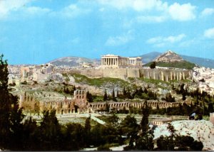 Greece Athens General View Of Acropolis