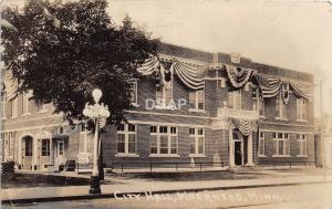 C79/ Moorhead Minnesota Mn Real Photo RPPC Postcard c1910 City Hall Building