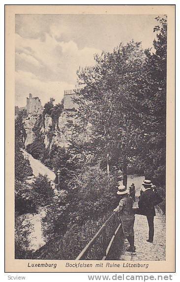 Bockfelsen Mit Reine Lutzelburg, Luxembourg, 1900-1910s