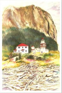 Kayak Island, AK Alaska  CAPE ST ELIAS LIGHT HOUSE Art~Dorothy Hook 4X6 Postcard