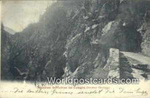 Medelser Schluchten bei Curaglia Bundner Oberland Swizerland 1909 