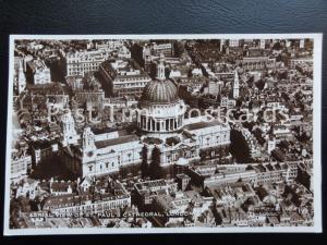 Vintage RP - Aerial View of St. Paul's Cathedral, London