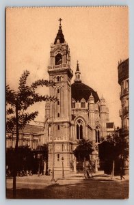 Church of San Manuel & San Benito MADRID Spain Vintage Postcard 0019