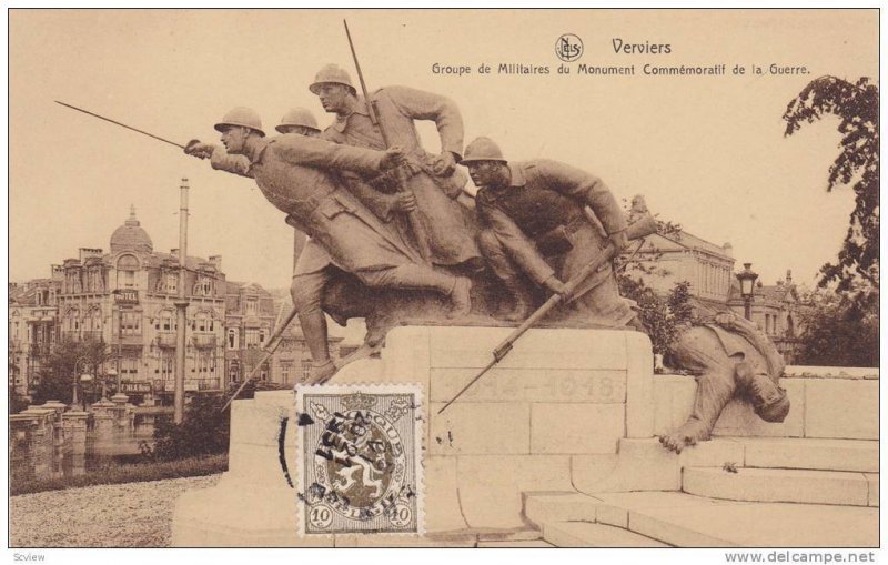 Groupe De Militaires Du Monument Commemoratif De La Guerre, Verviers (Liege),...