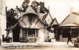 RPPC CARMEL, CA English Cake Shop & Tea Room Zan 355 c1940s Vintage Postcard