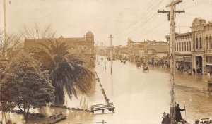 Watsonville California 1911 RPPC Real Photo Postcard Main Street Flood Scene