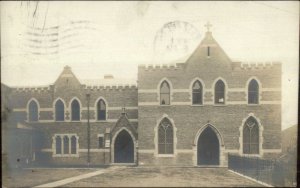 Church - Elizabeth NJ Cancel 1910 Real Photo Postcard