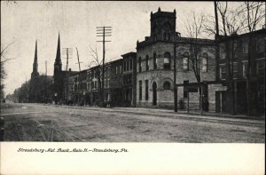 Stroudsburg Pennsylvania PA National Bank c1910 Vintage Postcard