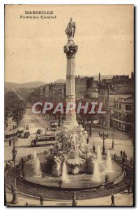Postcard Old Marseille Fontaine Cantini