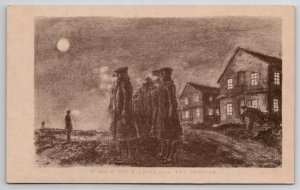 Marshall Davis Art Soldiers It Was A Nice Evening This Morning Postcard E27