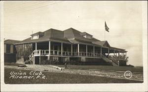 Miramar Puerto Rico Union Club c1910 Real Photo Postcard jrf