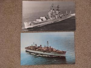 U.S. Navy Destroyer Tender-U.S.S. Sierra, USS Baltimore (Sample), unused cards