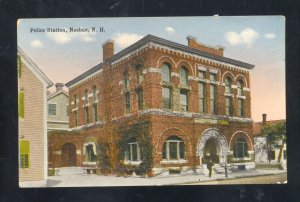 NASHUA NEW HAMPSHIRE NH POLICE STATION DOWNTOWN VINTAGE POSTCARD 1911