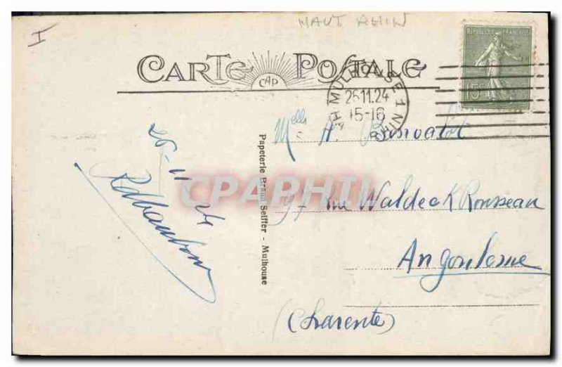 Old Postcard Mulhouse St Etienne Catholic Church