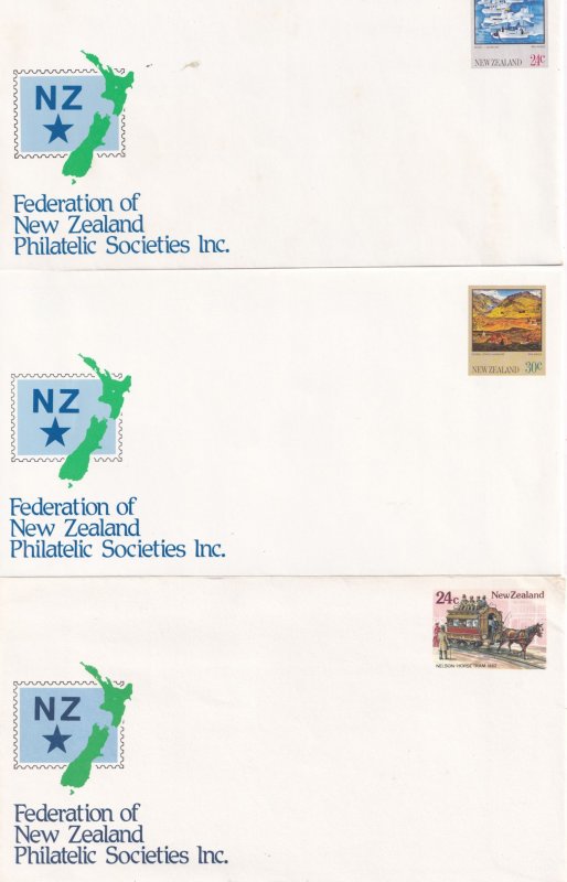 Island Bay Boats New Zealand Train 3x Transportation FDC s