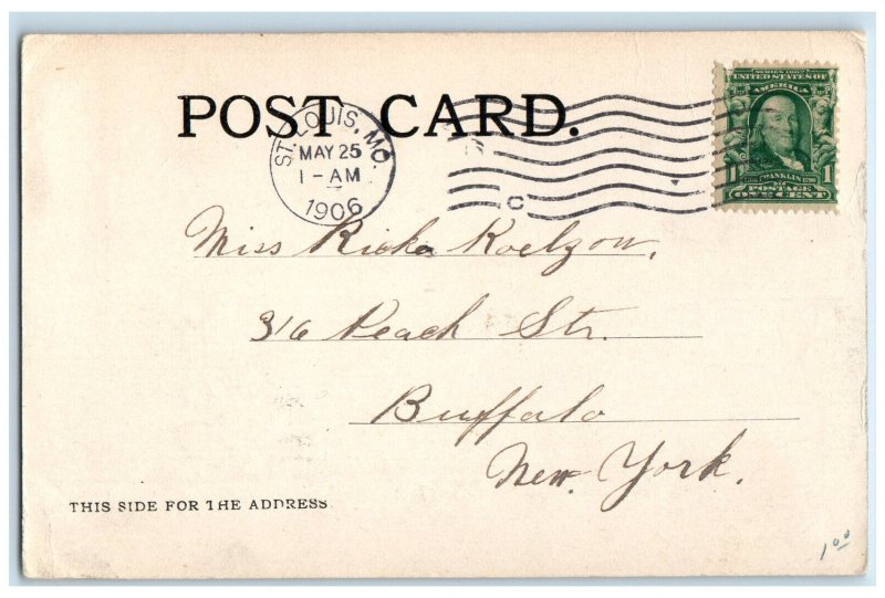 1906 Washington State Building St. Louis World's Fair Missouri MO Postcard