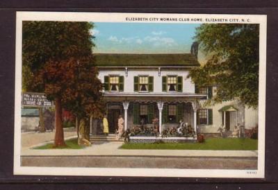 North Carolina colour PC Womans Club Elizabeth City unused